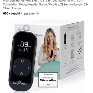 NWOT BabyBuddha Black Wearable Electric Breast Pump